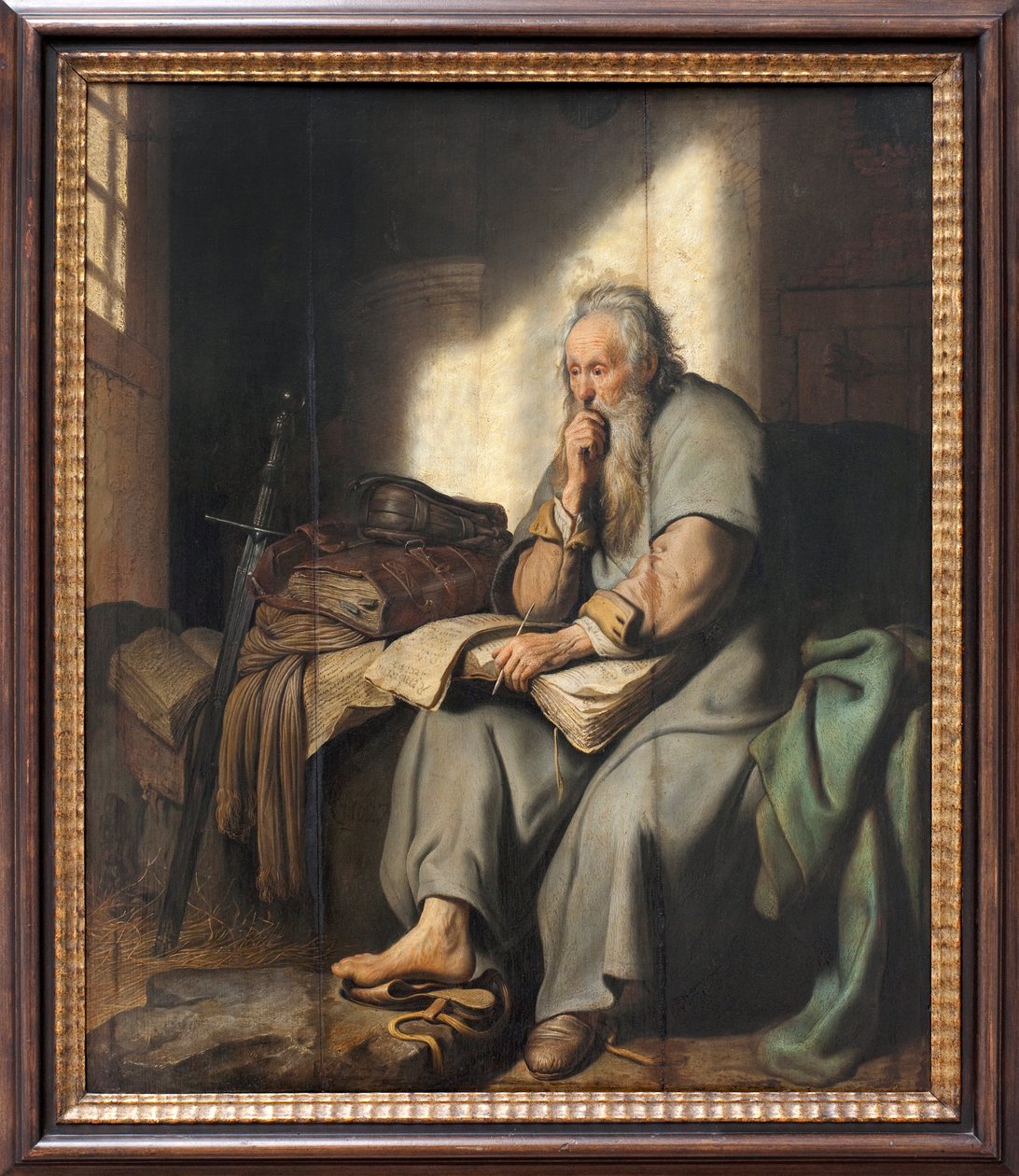 Svatý Pavel ve vězení, 1627 od Rembrandt van Rijn