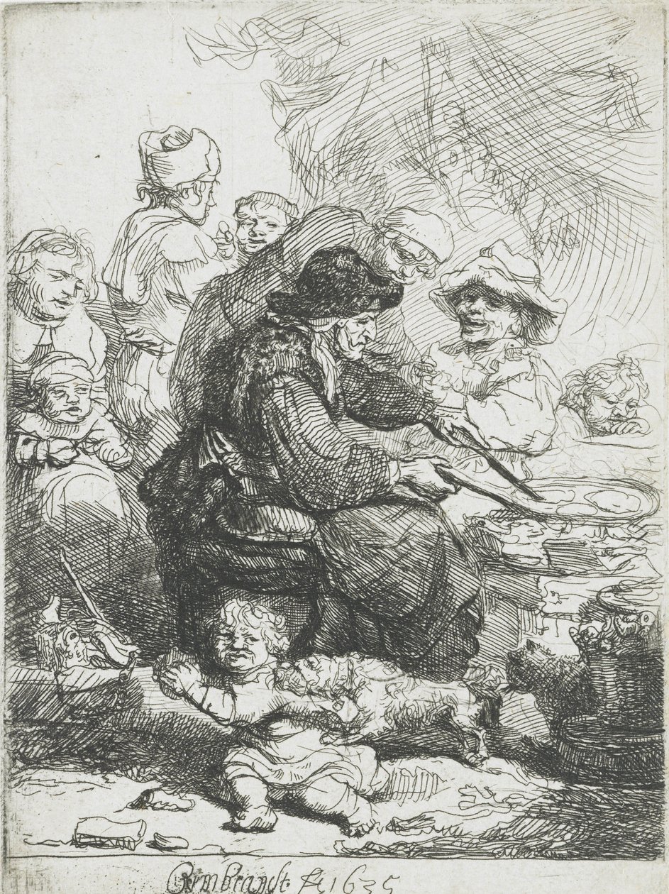 Pancake maker, 1635 od Rembrandt van Rijn