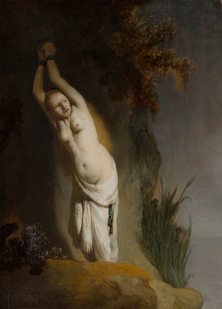 Andromeda, kolem roku 1630 od Rembrandt van Rijn