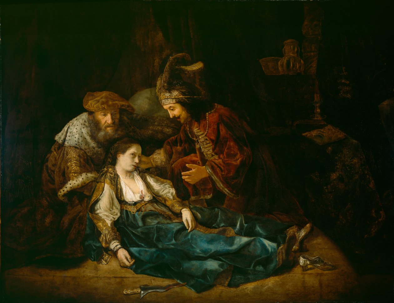 Smrt Lukrécie, polovina 40. let 17. století od Rembrandt van Rijn