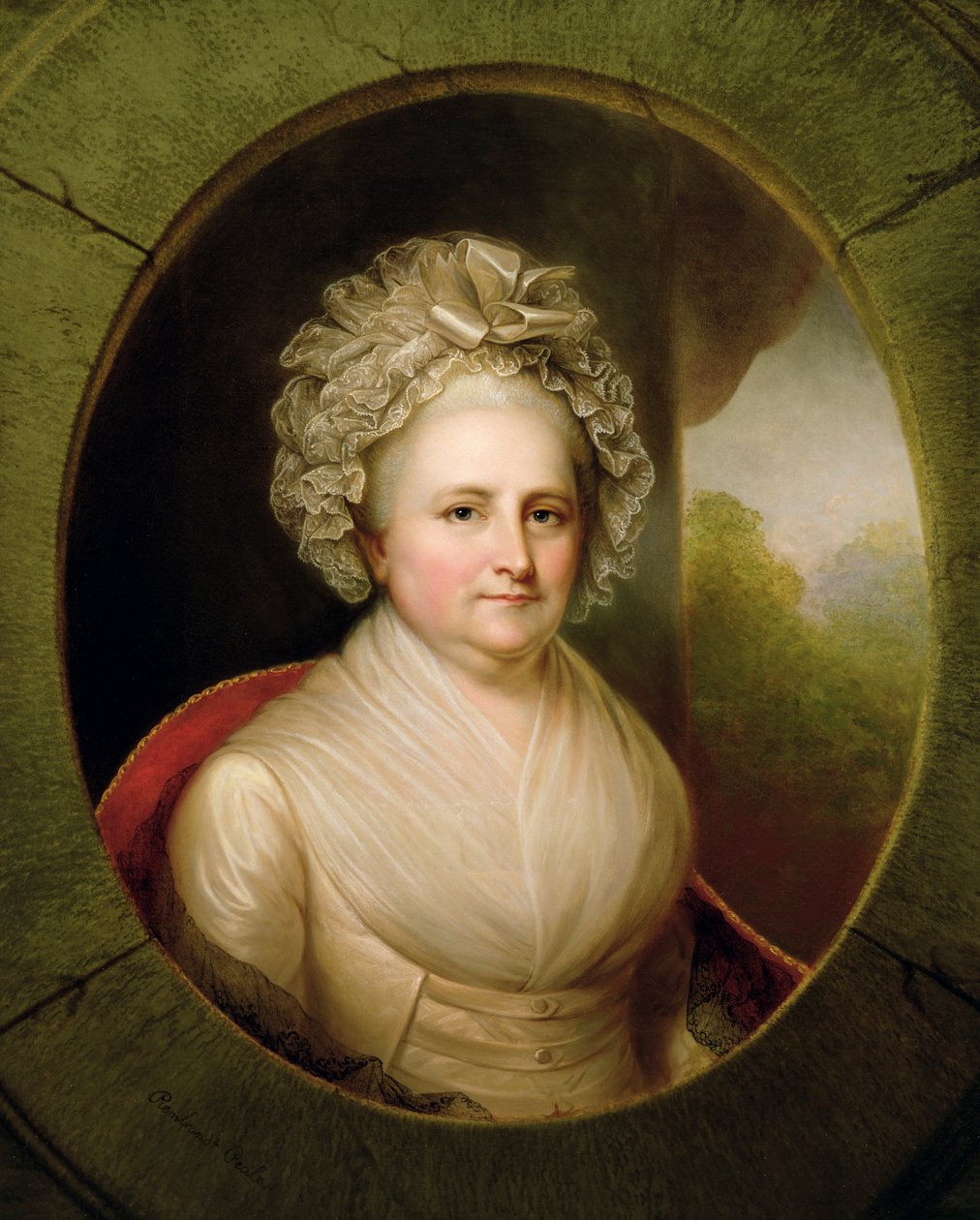 Portrét Marthy Washingtonové (viz 153883) od Rembrandt Peale