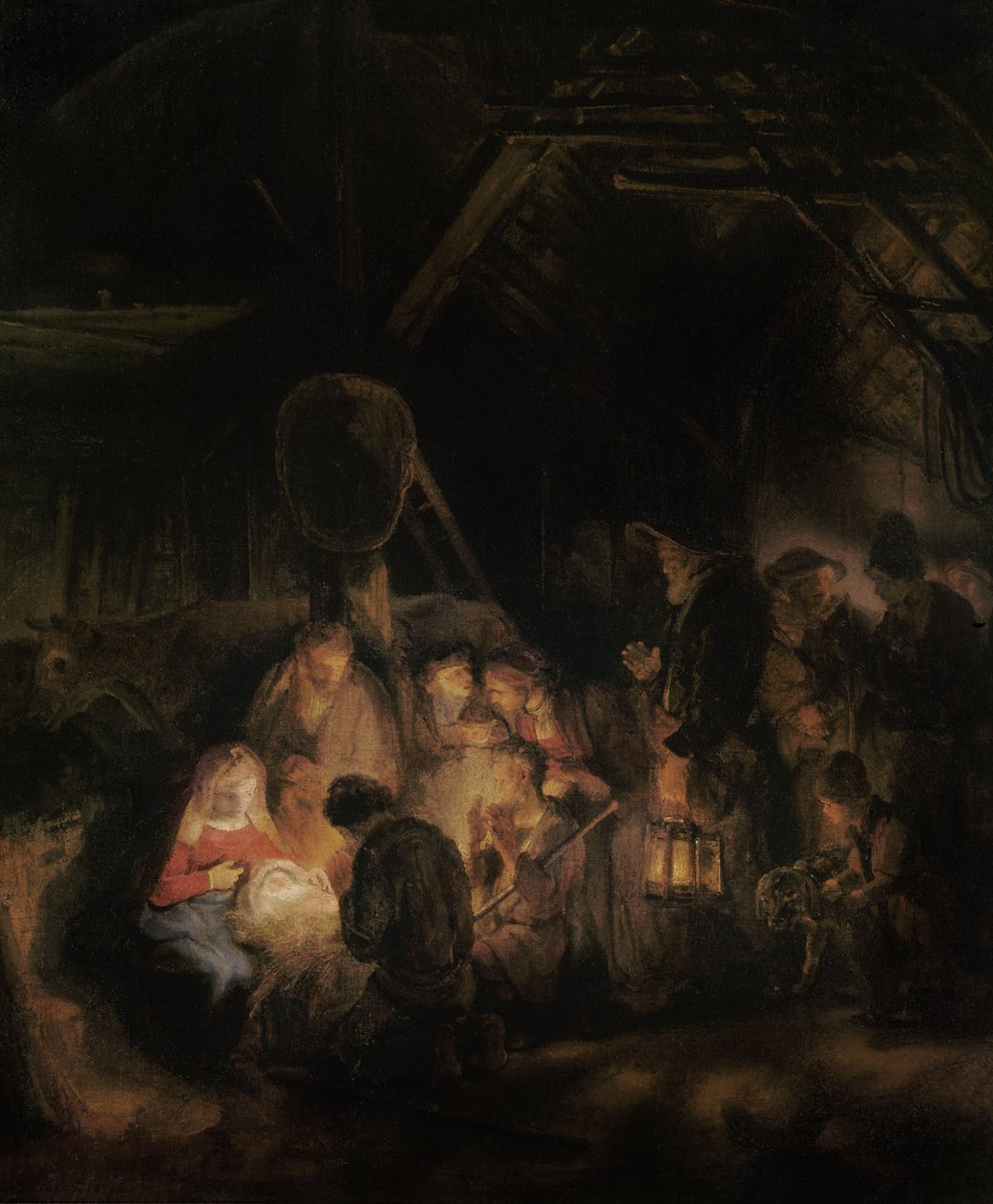 Klanění pastýřů, 1646 od Rembrandt van Rijn