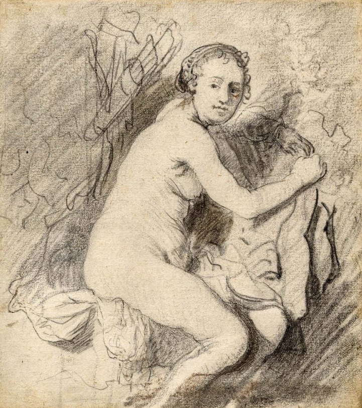 Diana ve vaně od Rembrandt van Rijn
