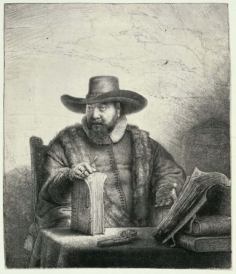 Portrét Cornelis Claesz. Anslo od Rembrandt van Rijn