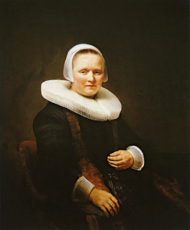 Portrét ženy, možná Anna Wijmer od Rembrandt van Rijn