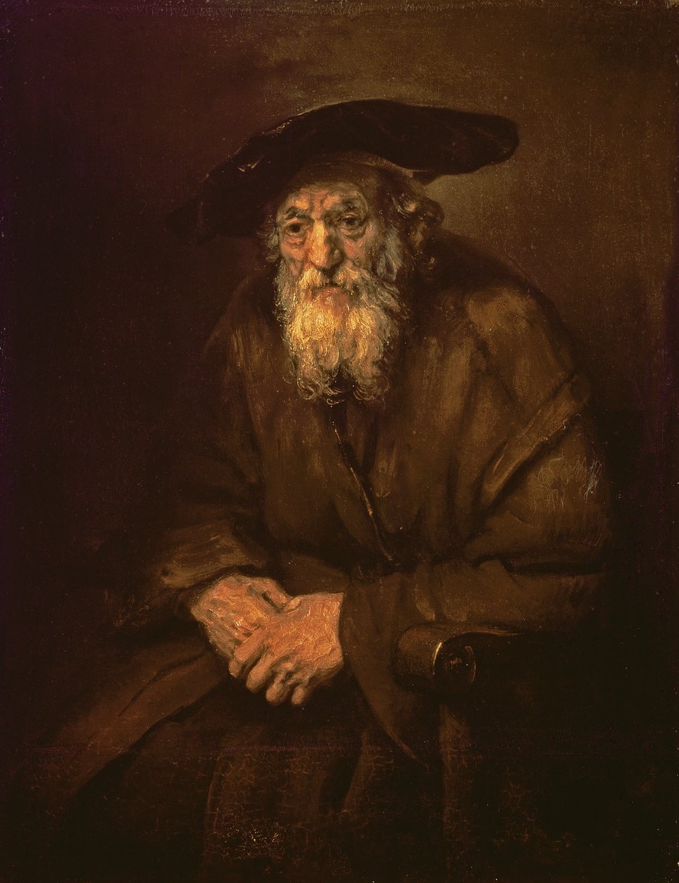 Portrét starého Žida od Rembrandt van Rijn