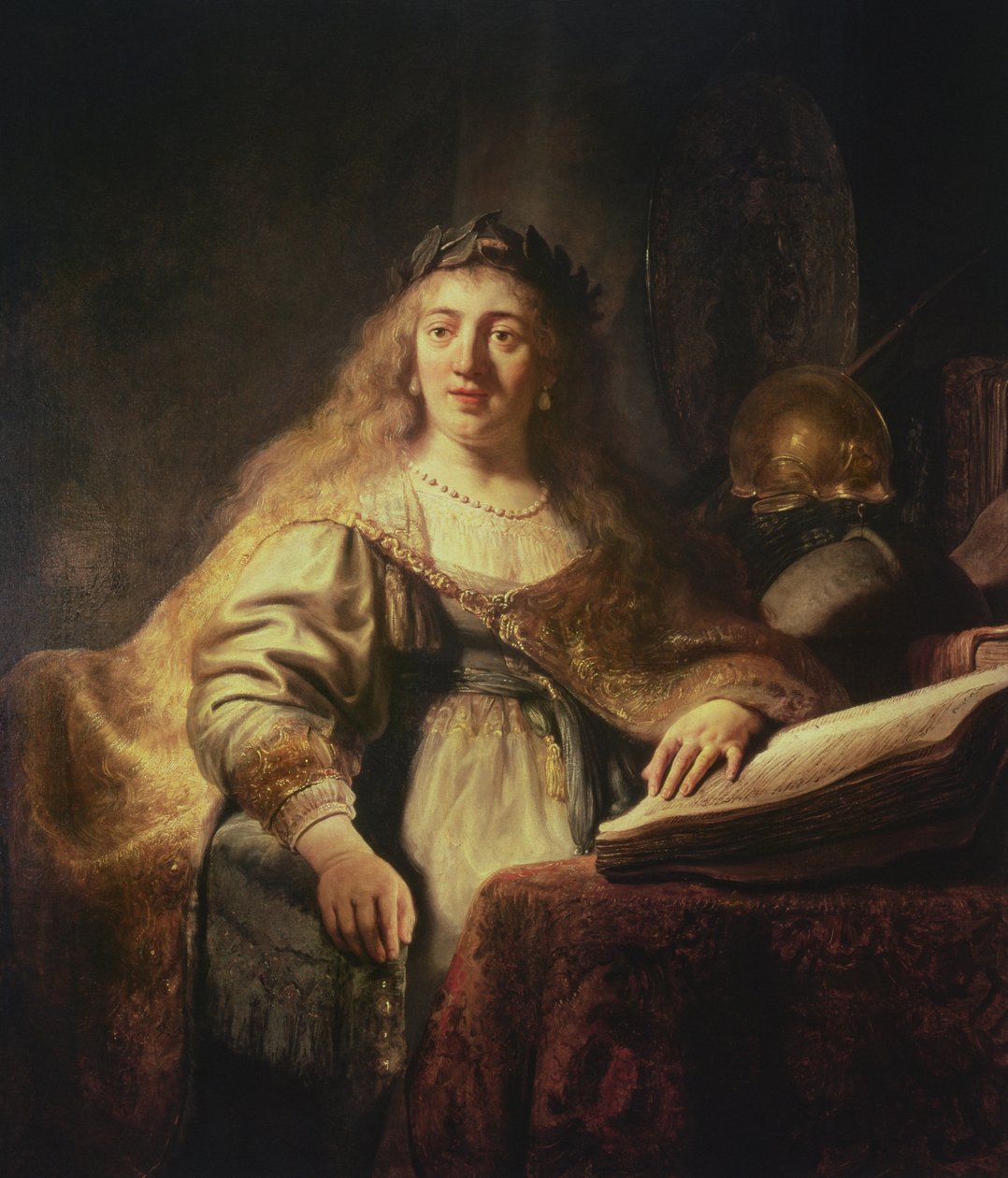 Saskia jako Minerva od Rembrandt van Rijn