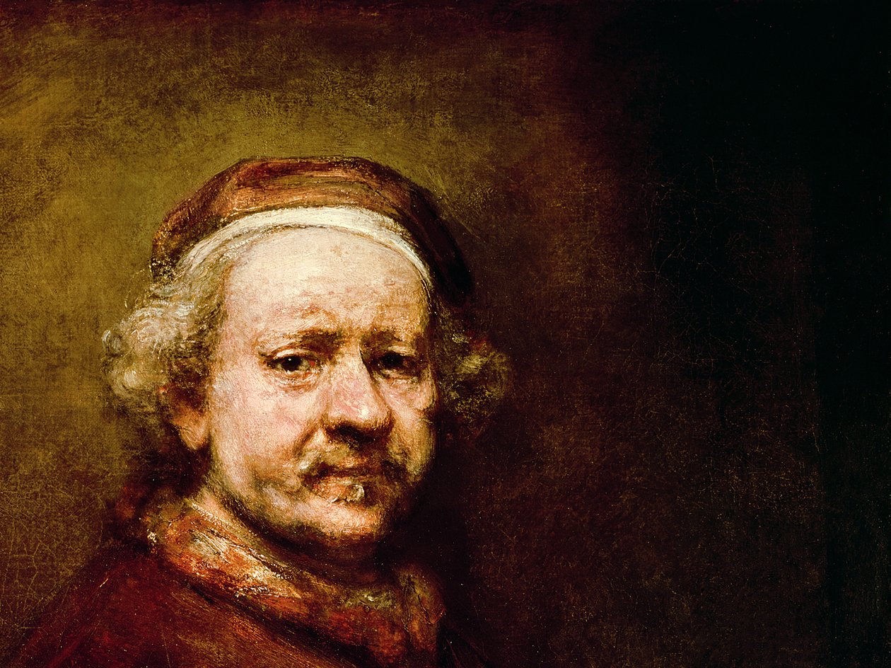 Autoportrét ve věku 63 let, 1669 (detail 3739) od Rembrandt van Rijn