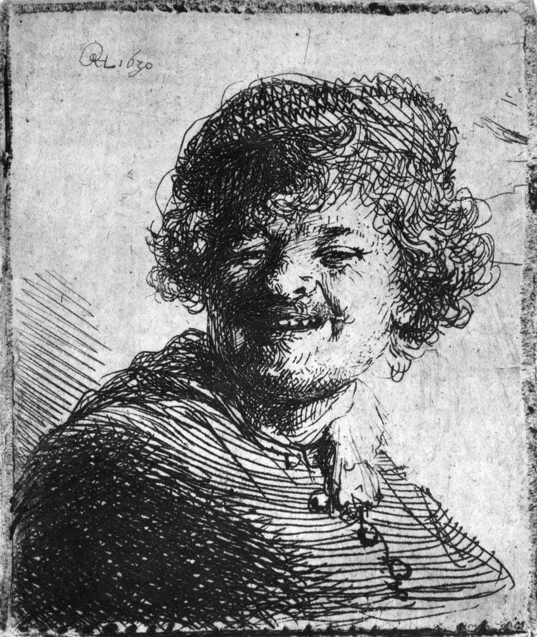 Autoportrét, 1630 od Rembrandt van Rijn