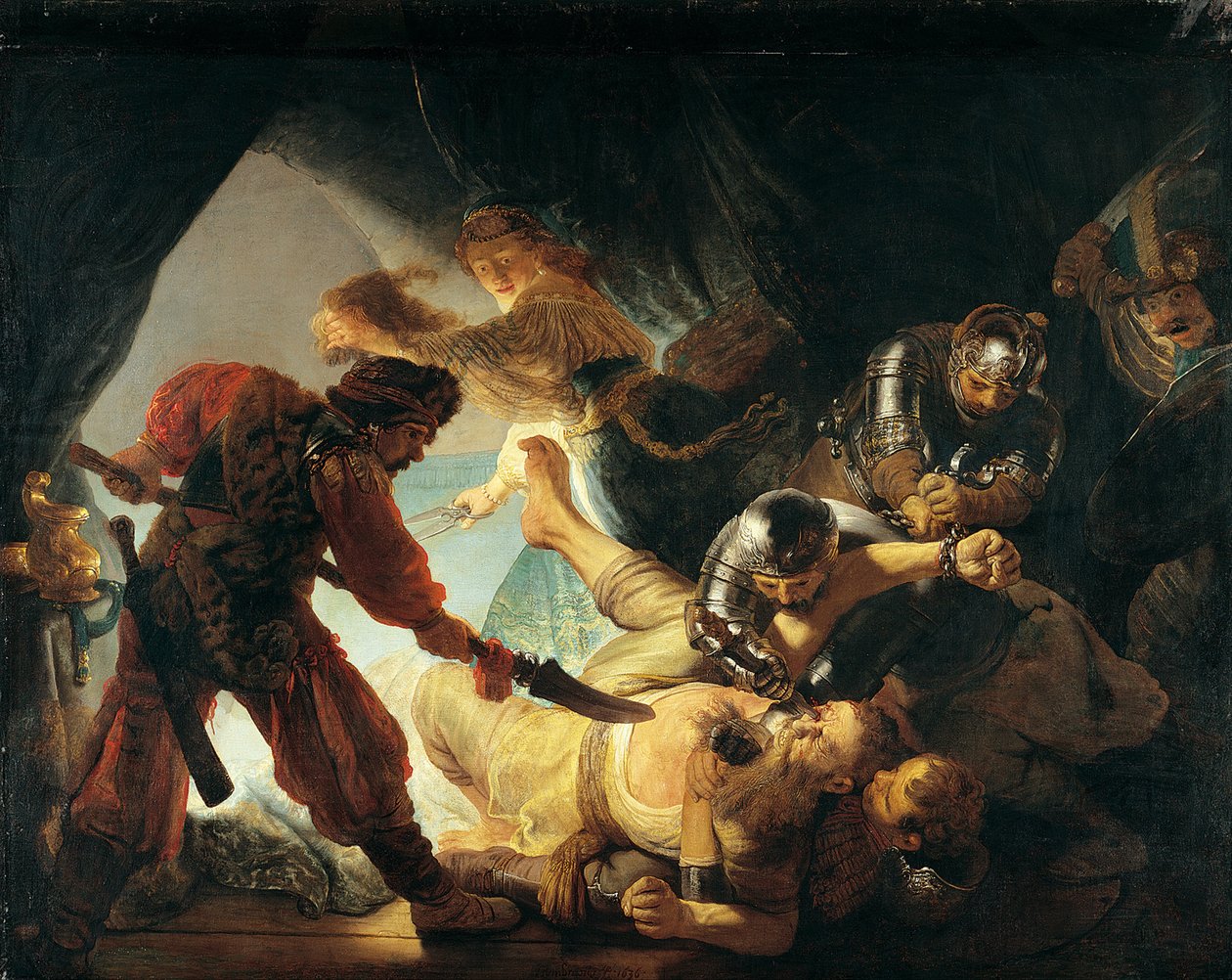 Oslepení Samsona od Rembrandt van Rijn