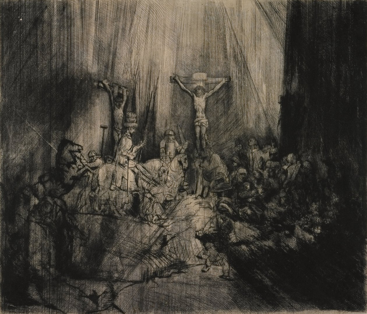 Tři kříže od Rembrandt van Rijn