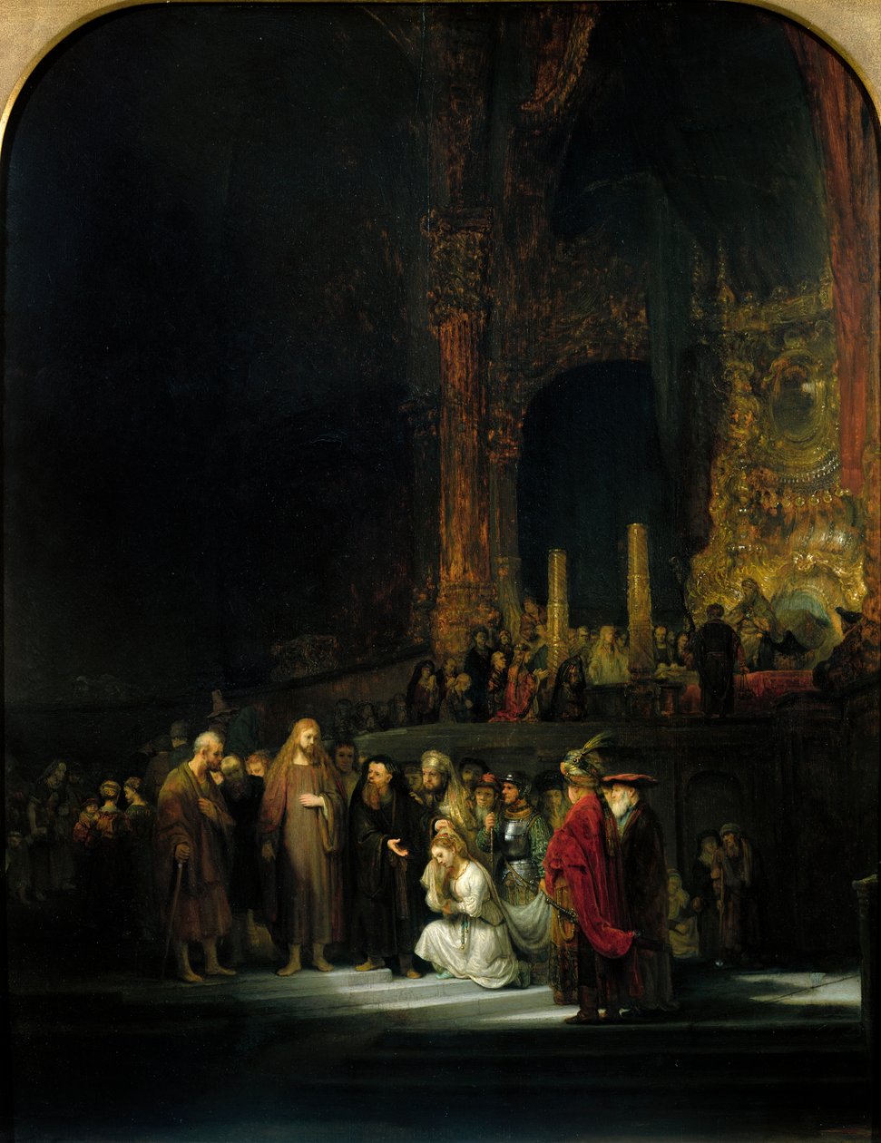 Žena zachycená v cizoložství, 1644 od Rembrandt van Rijn