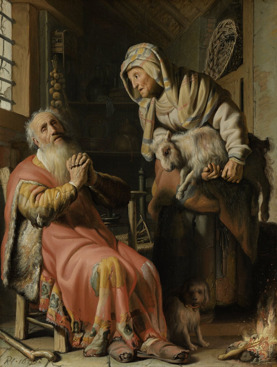 Tobit a Anna s kozou Kid od Rembrandt van Rijn