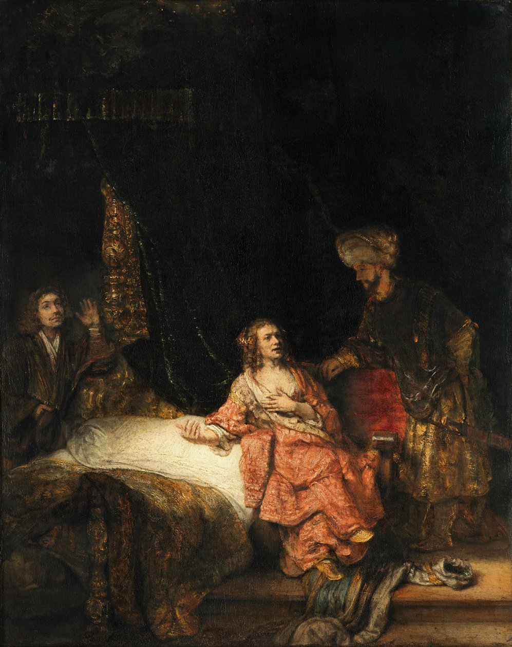 Josef a Potífarova žena od Rembrandt