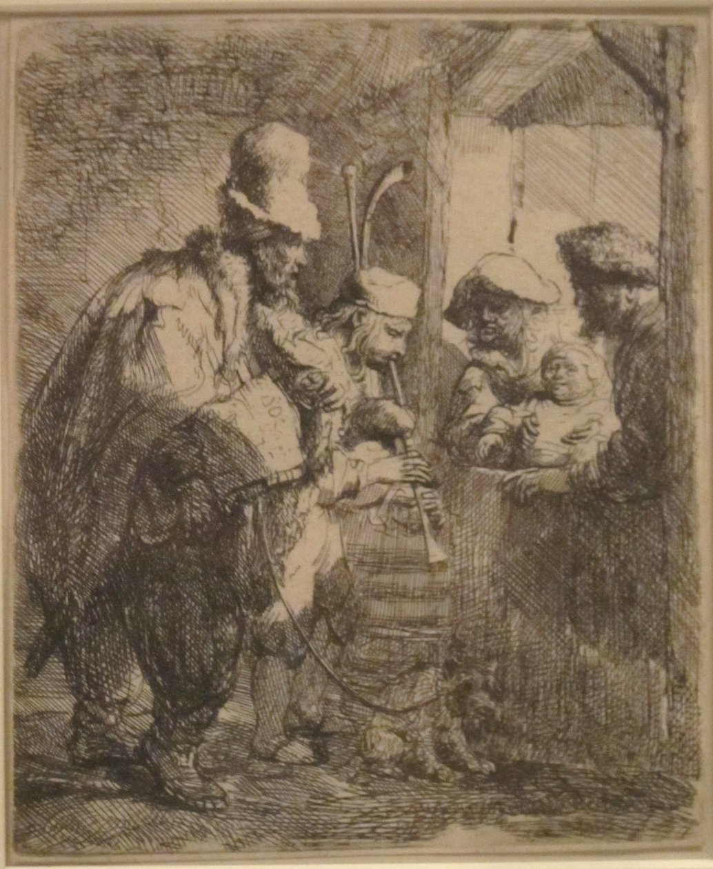 Potulní muzikanti od Rembrandt
