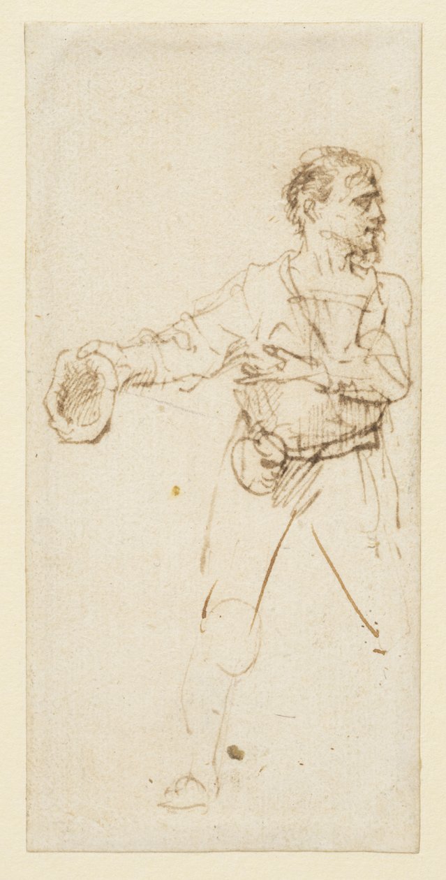 Muž stojící, kolem 1634 od Rembrandt van Rijn