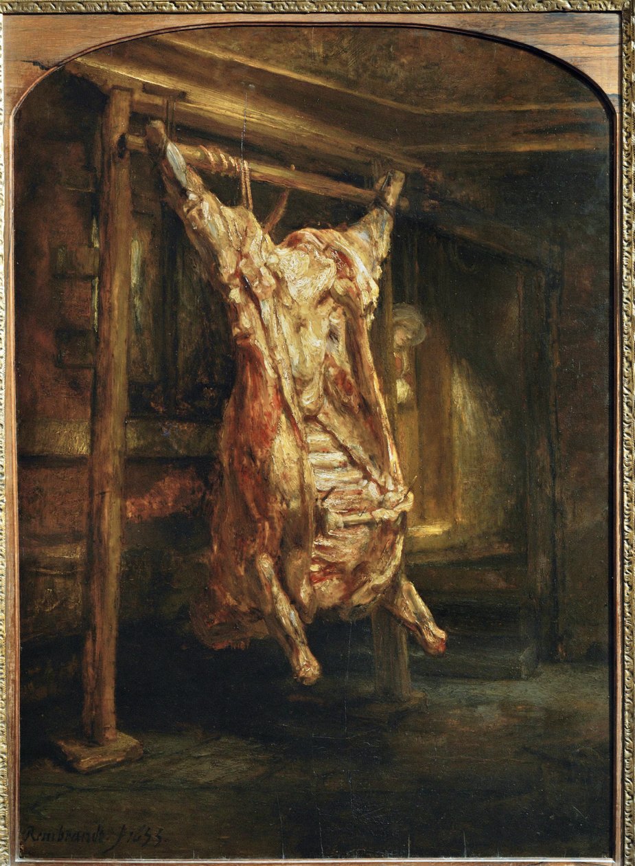 Poražený vůl ... od Rembrandt Harmensz. van Rijn