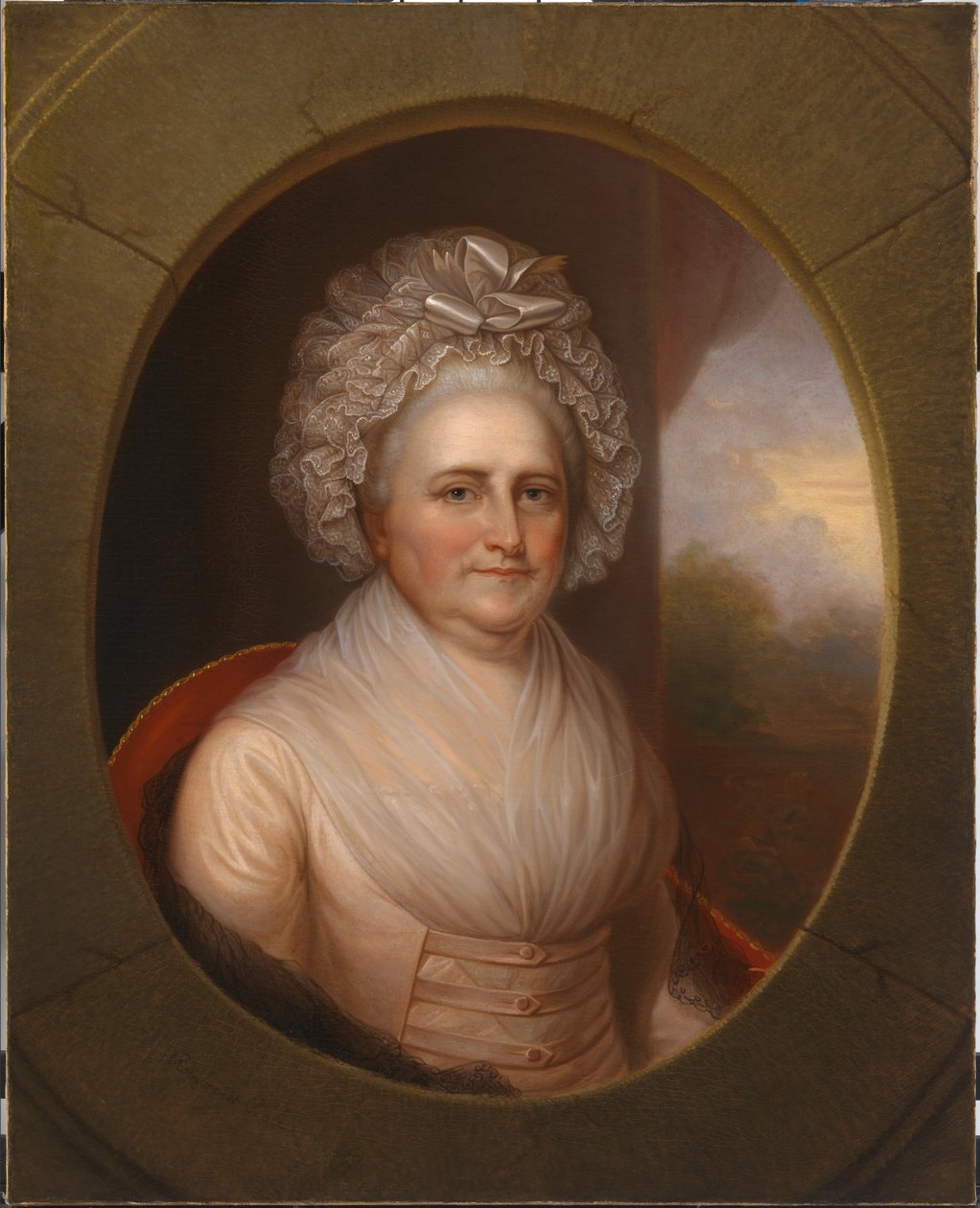 Martha Washington, c. 1853. od Rembrandt Peale