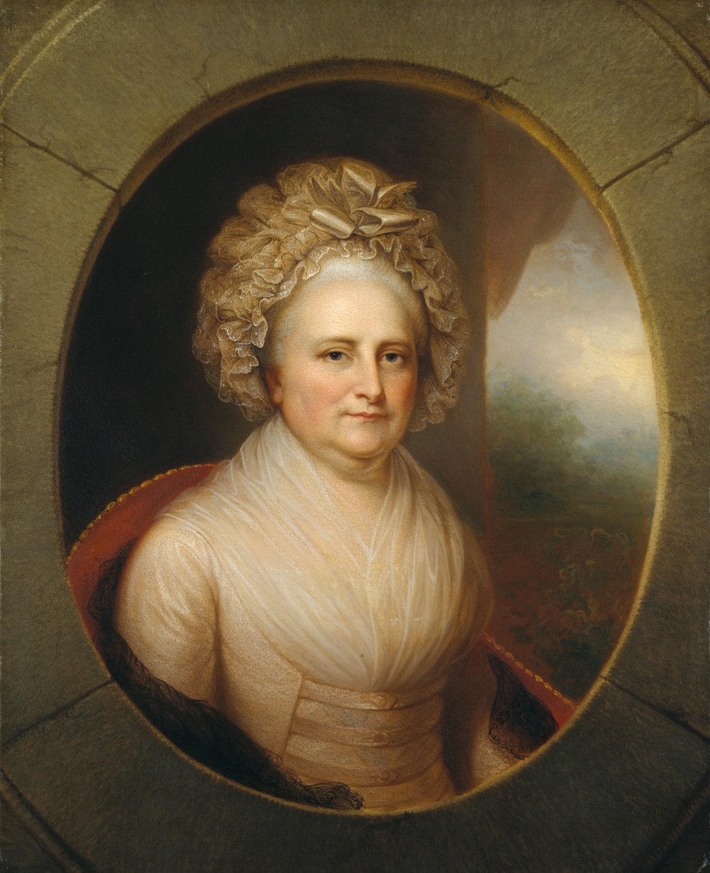 Martha Washington, ca. 1850 od Rembrandt Peale