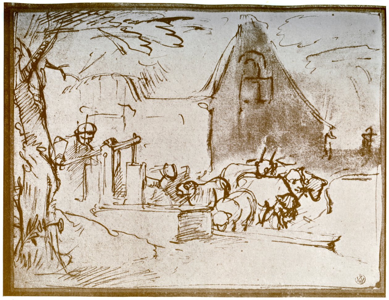 Scéna ze dvora, 1913. od Rembrandt van Rijn