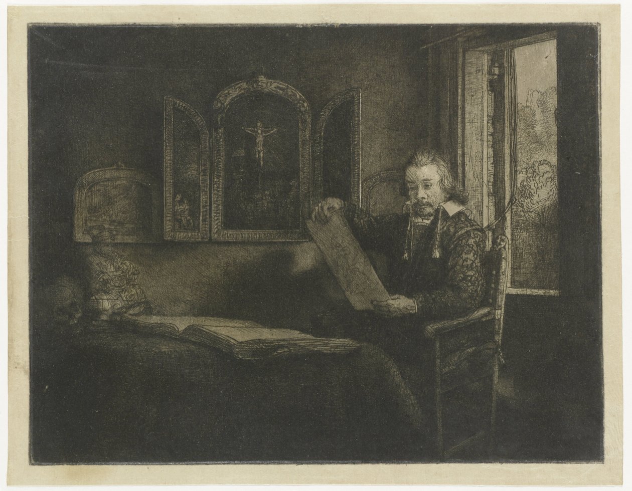 Abraham Francen, lékárník od Rembrandt van Rijn