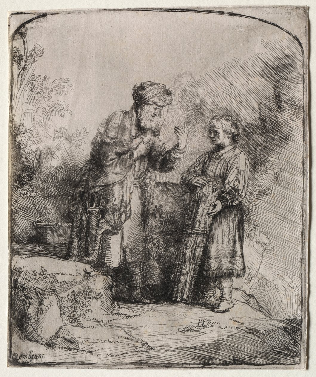 Abraham a Izák, 1645. od Rembrandt van Rijn