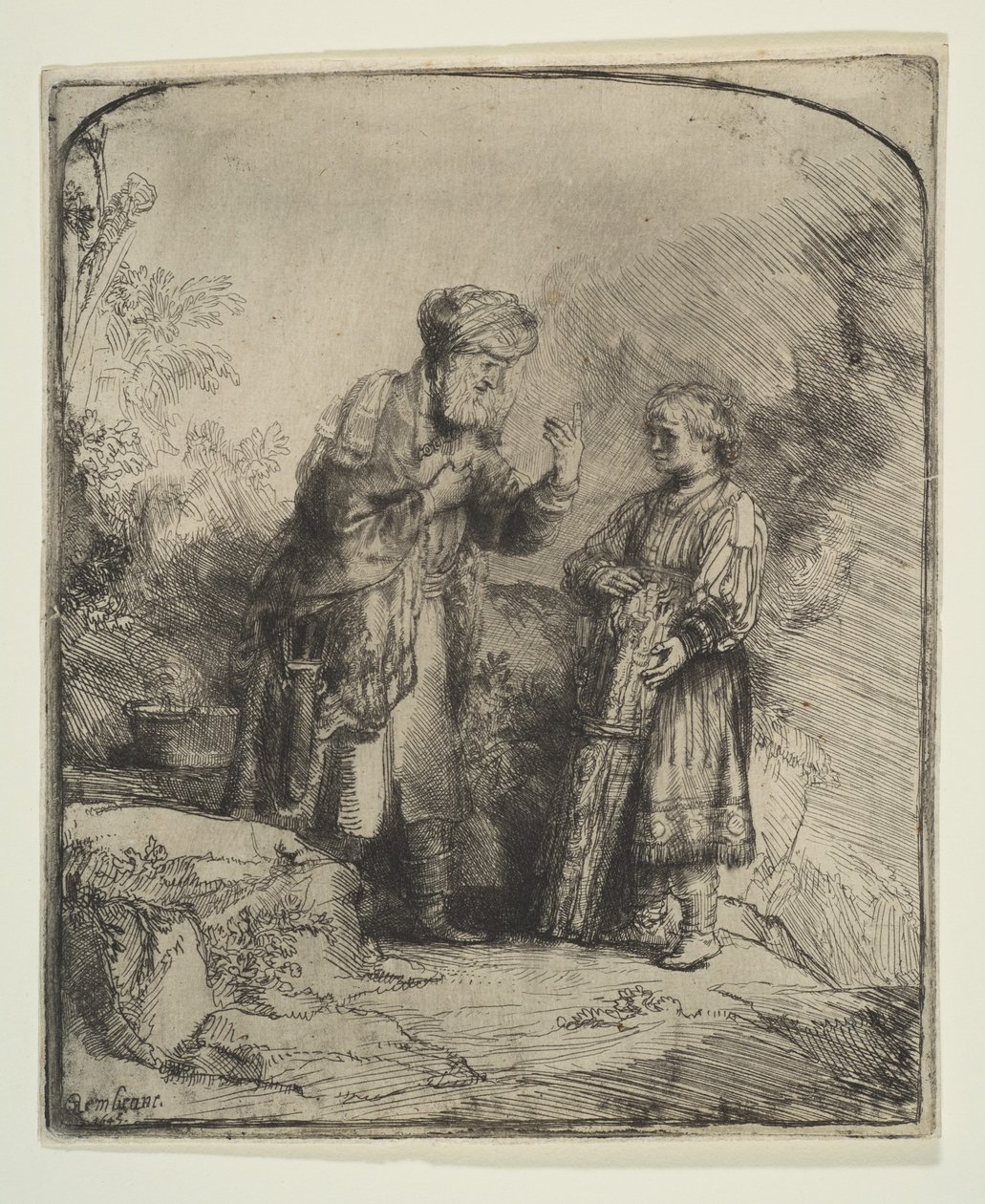 Abraham a Izák, 1645. od Rembrandt van Rijn