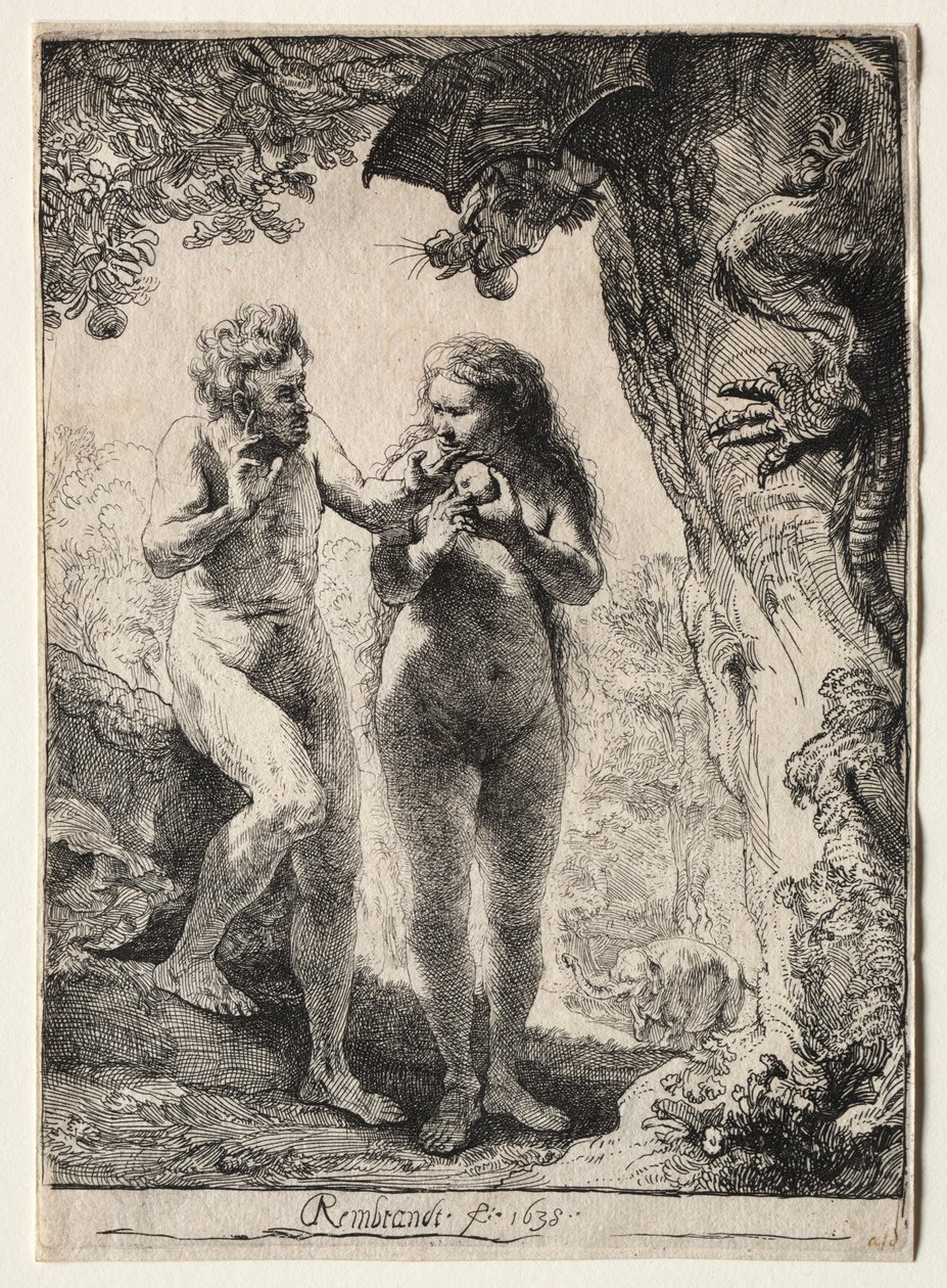 Adam a Eva, 1638. od Rembrandt van Rijn