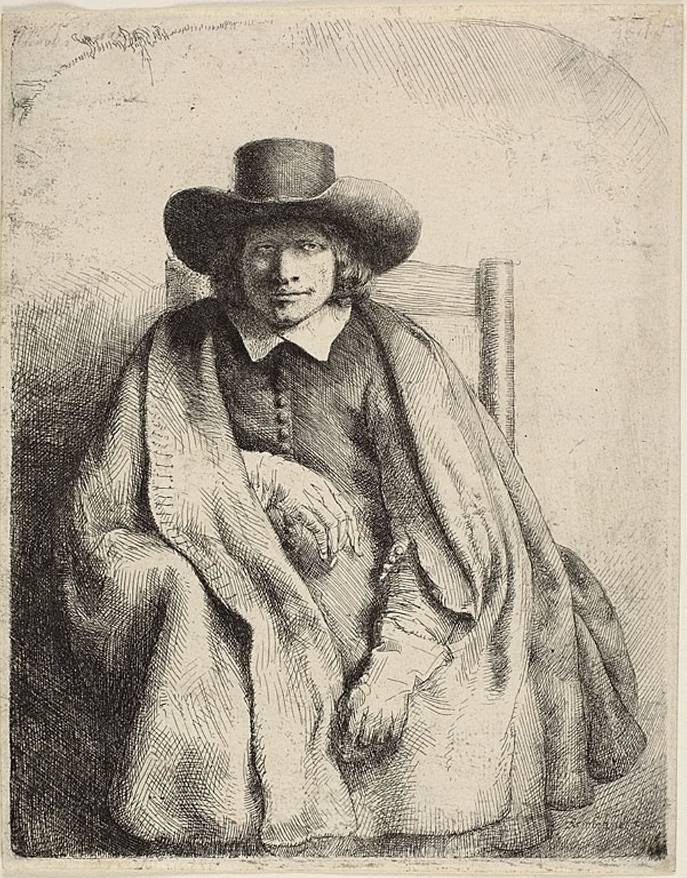 Clement de Jonghe, prodejce tiskáren od Rembrandt van Rijn