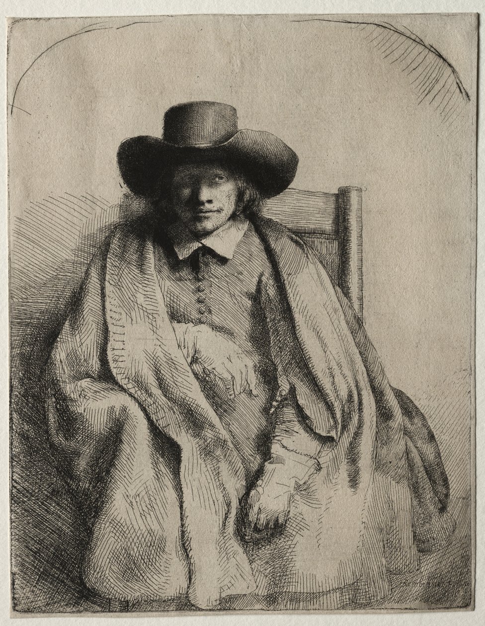 Clement de Jonghe, prodejce tiskáren od Rembrandt van Rijn