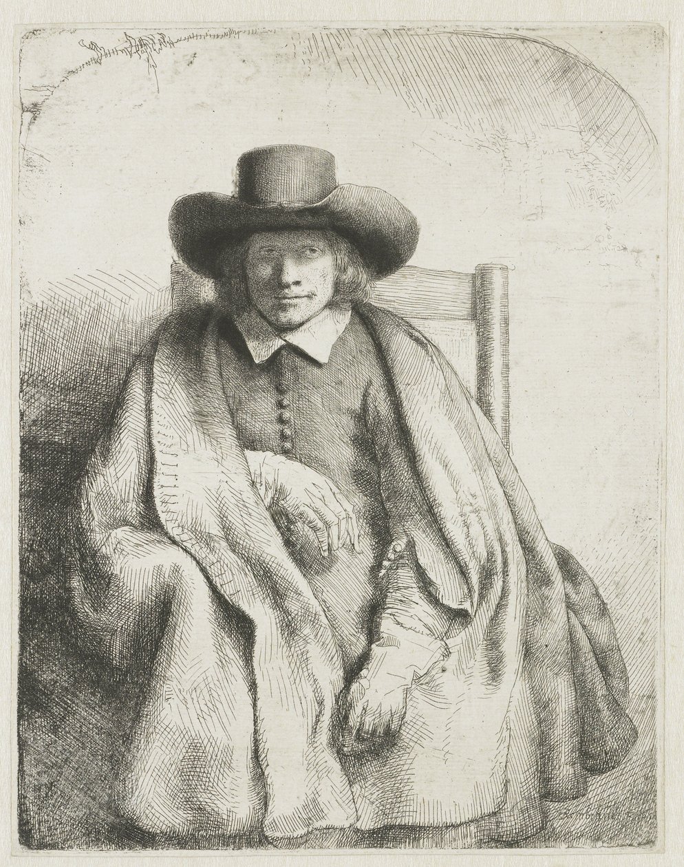 Clement de Jonghe, prodejce tisku od Rembrandt van Rijn