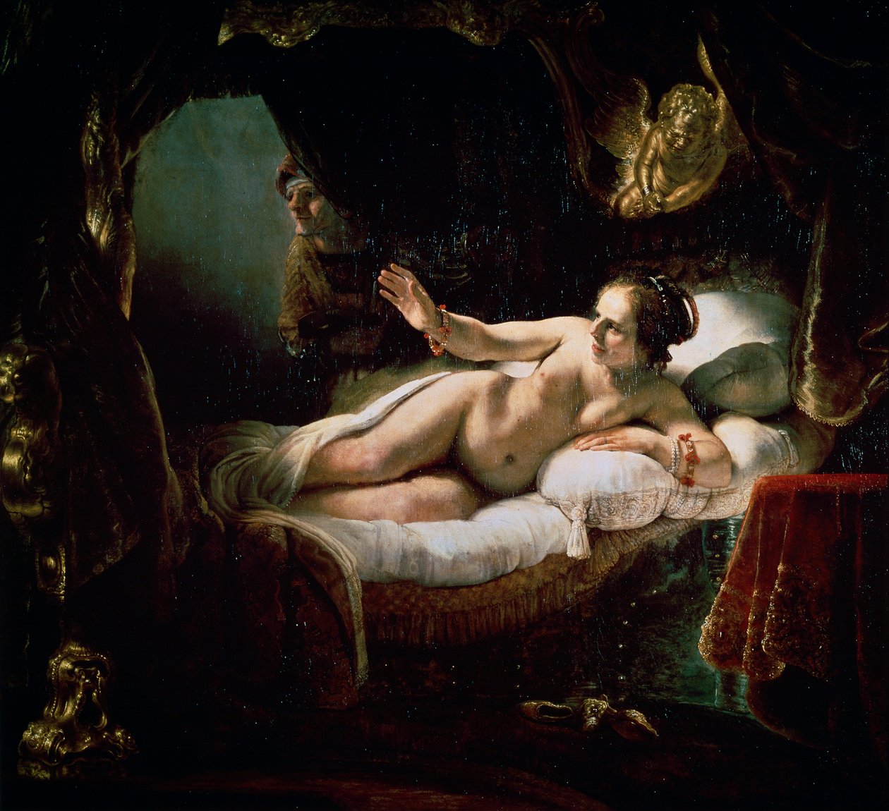 Danae, 1636. od Rembrandt van Rijn