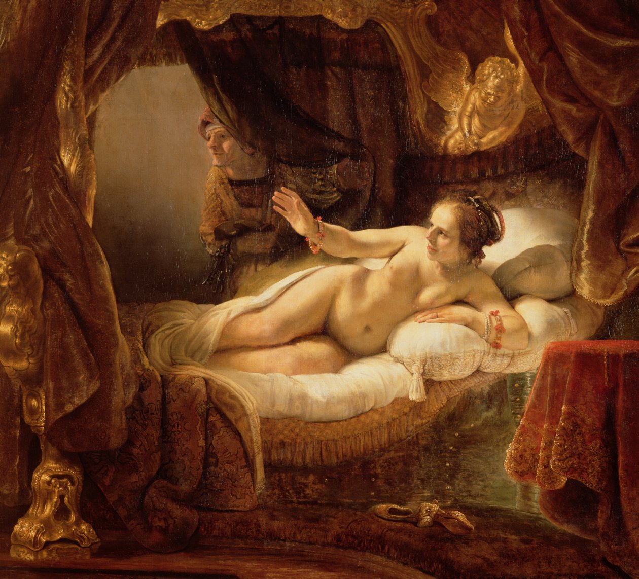 Danae, 1643 od Rembrandt van Rijn