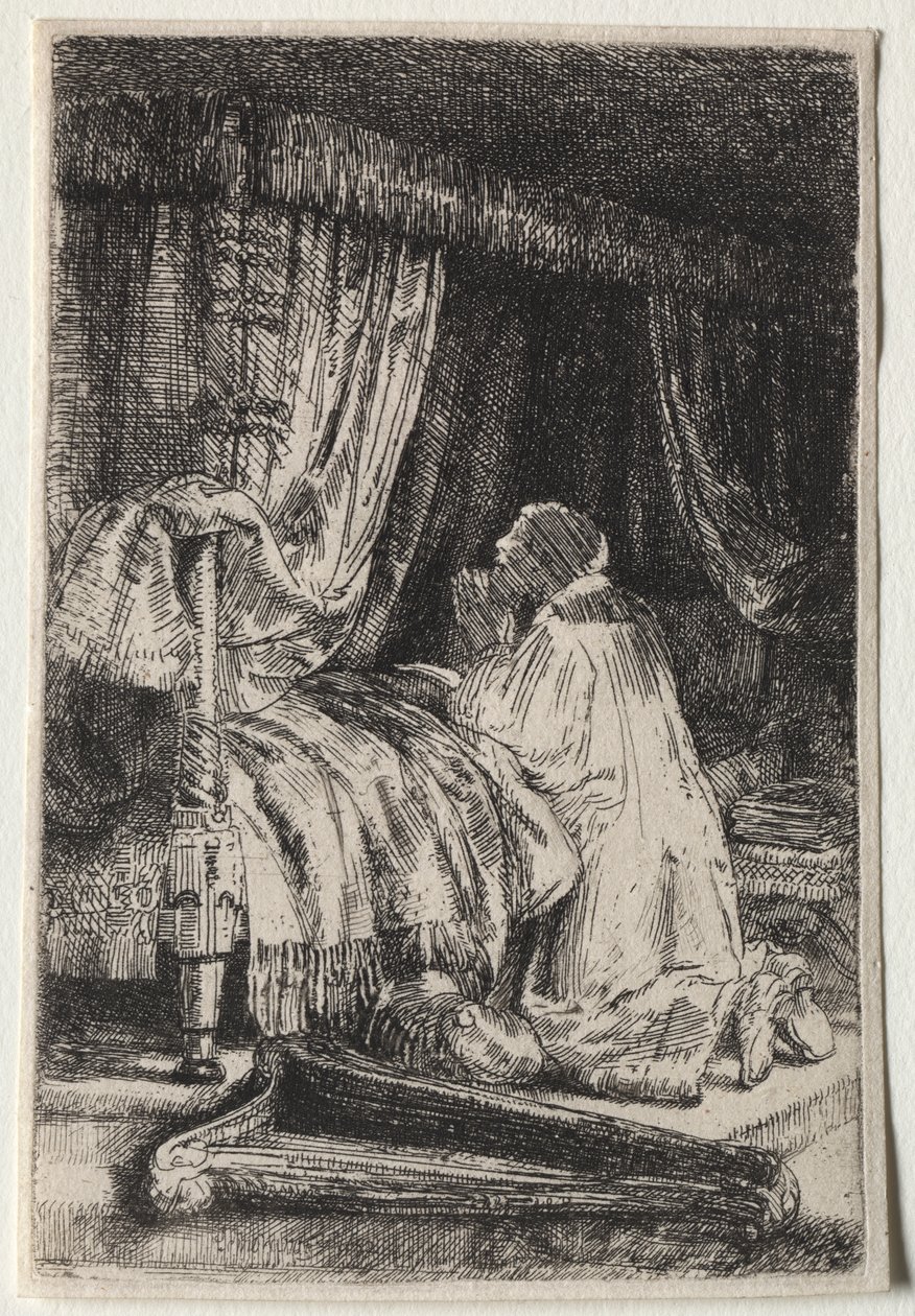 David v modlitbě od Rembrandt van Rijn
