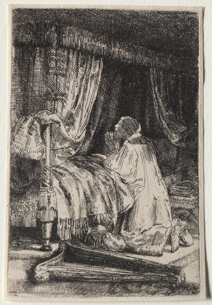 David v modlitbě, 1652. od Rembrandt van Rijn