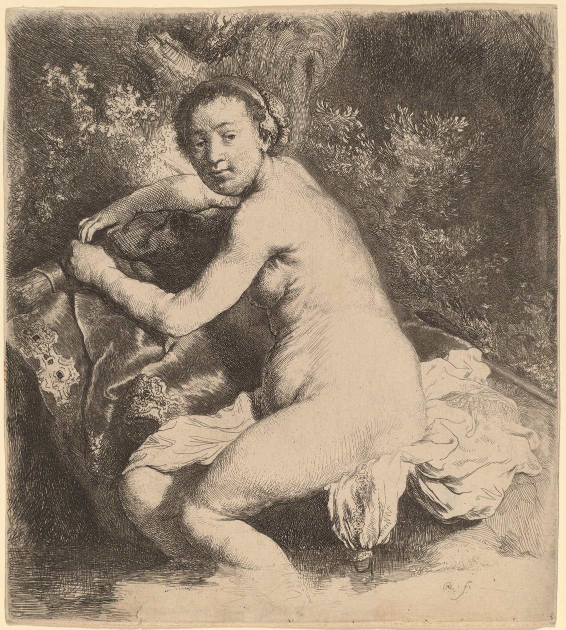 Diana ve vaně od Rembrandt van Rijn