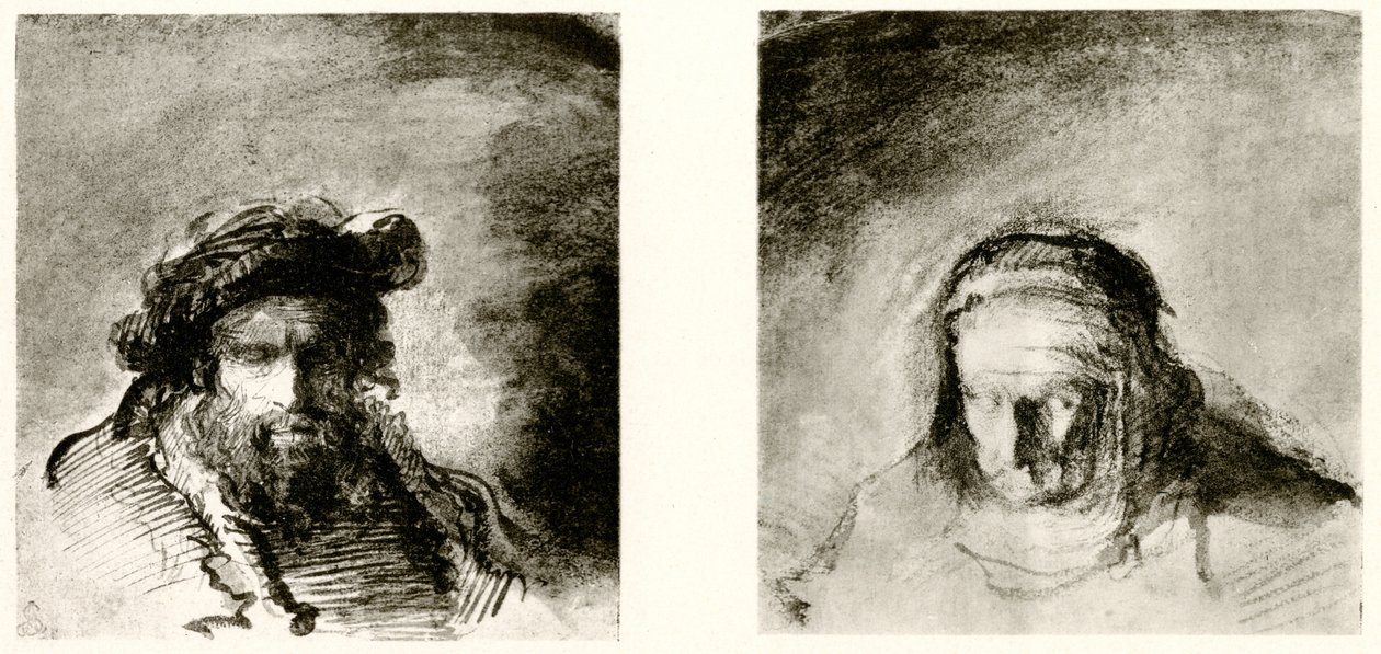 Studie hlavy od Rembrandt van Rijn