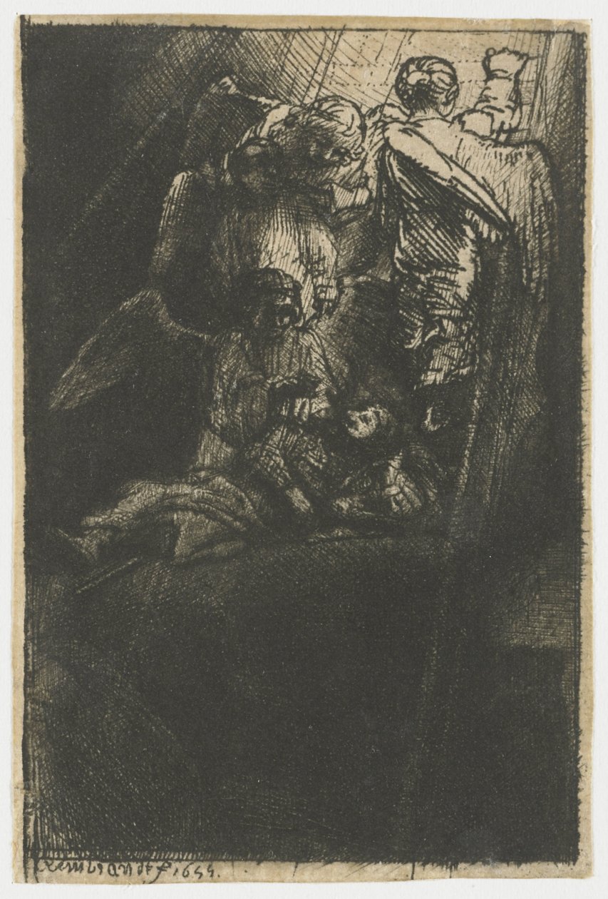 Jakubův žebřík od Rembrandt van Rijn