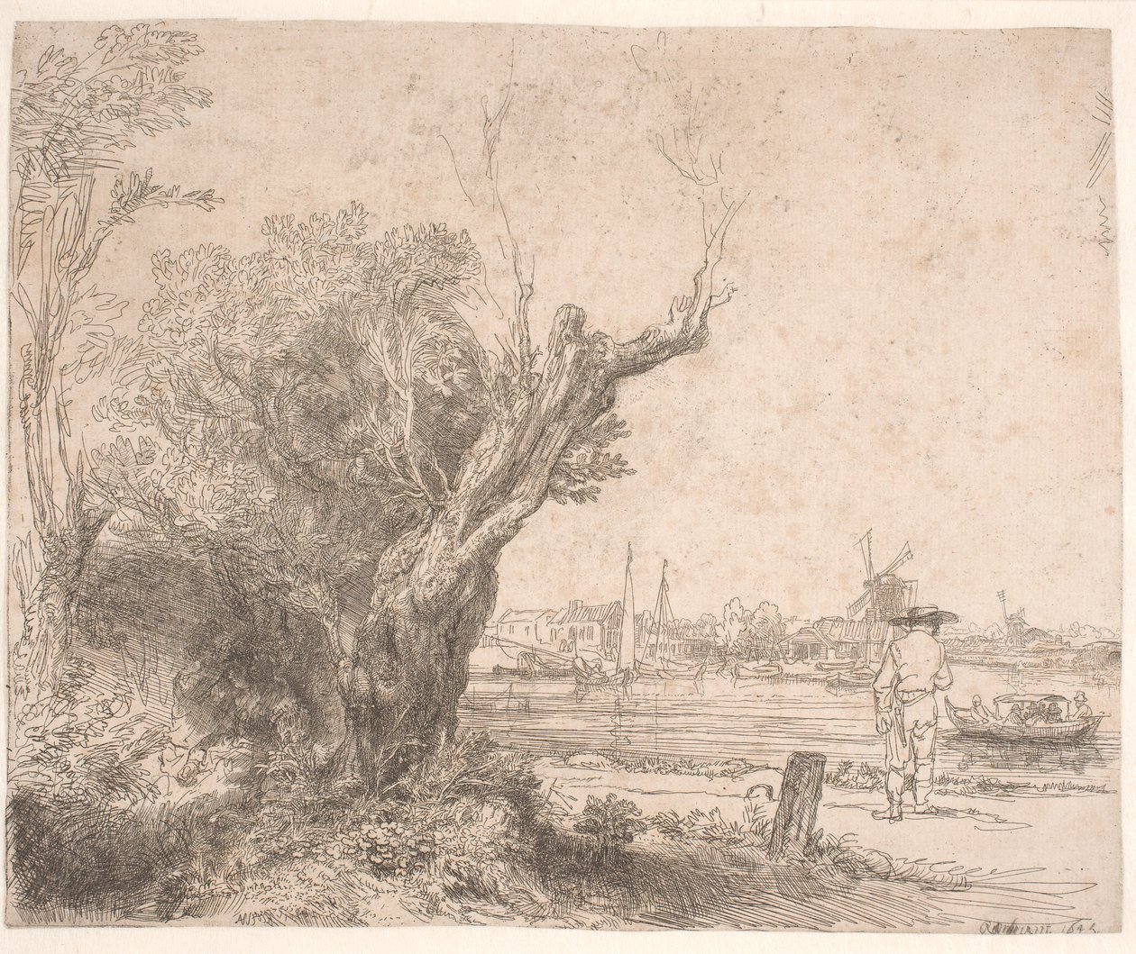 Krajina. "Znovuvolení" od Rembrandt van Rijn