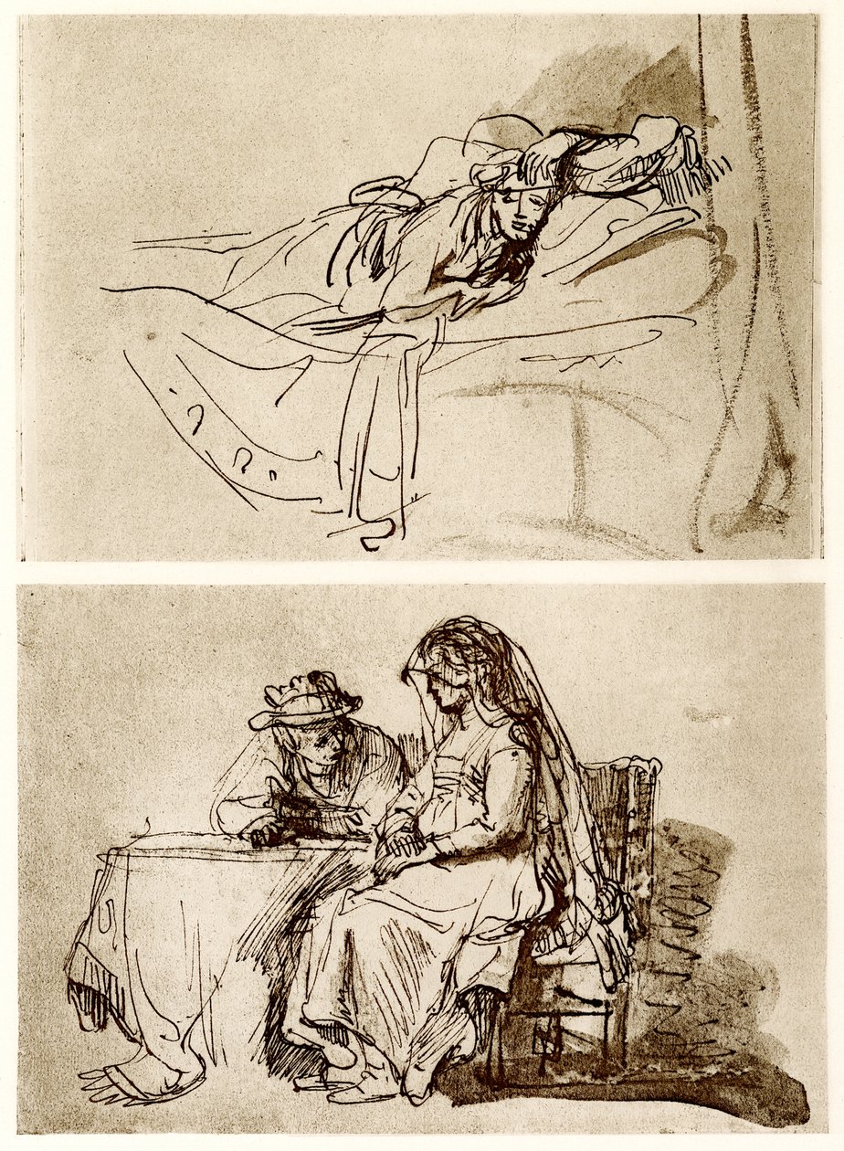 Lhářka, The Talk od Rembrandt van Rijn