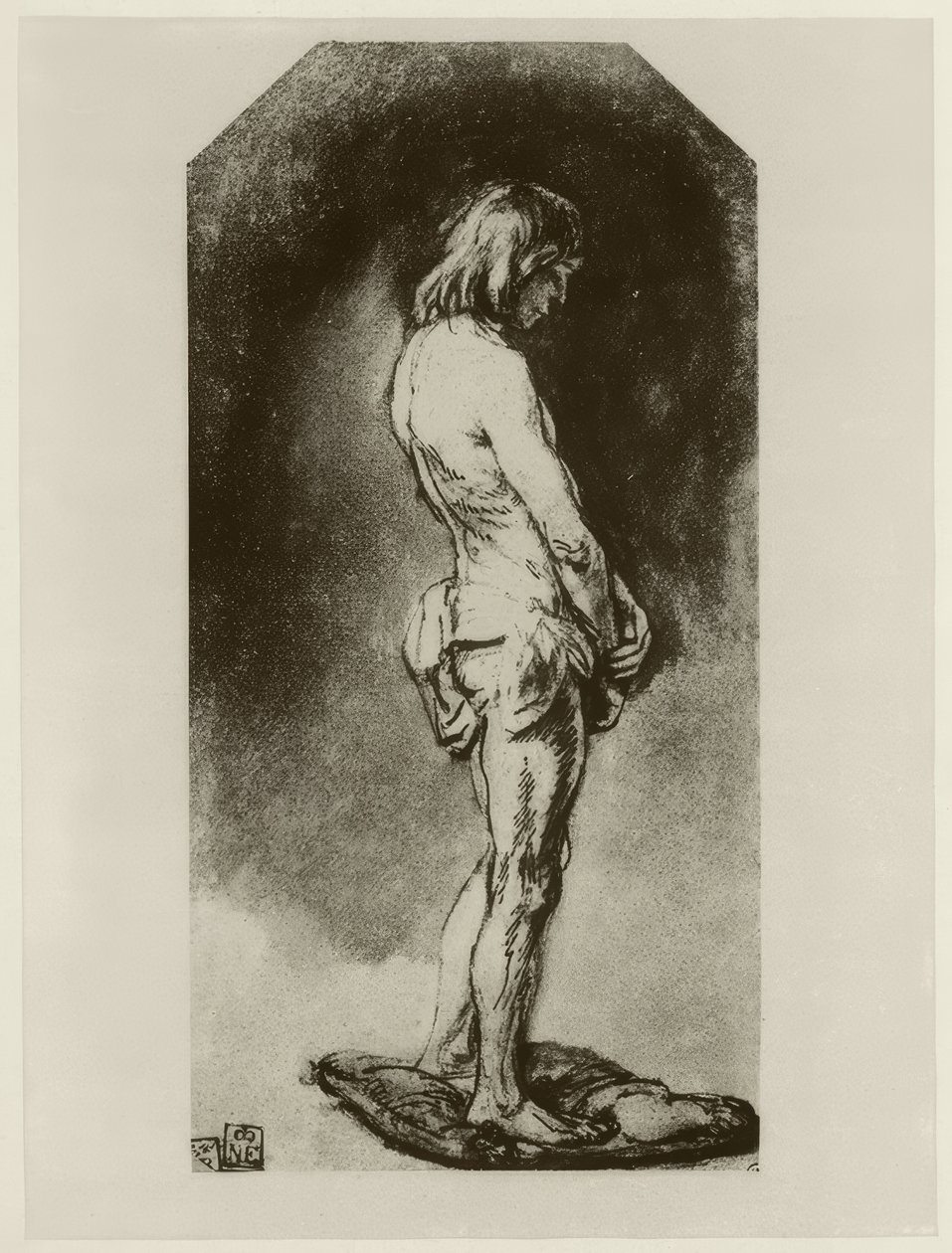 Mužský akt od Rembrandt van Rijn
