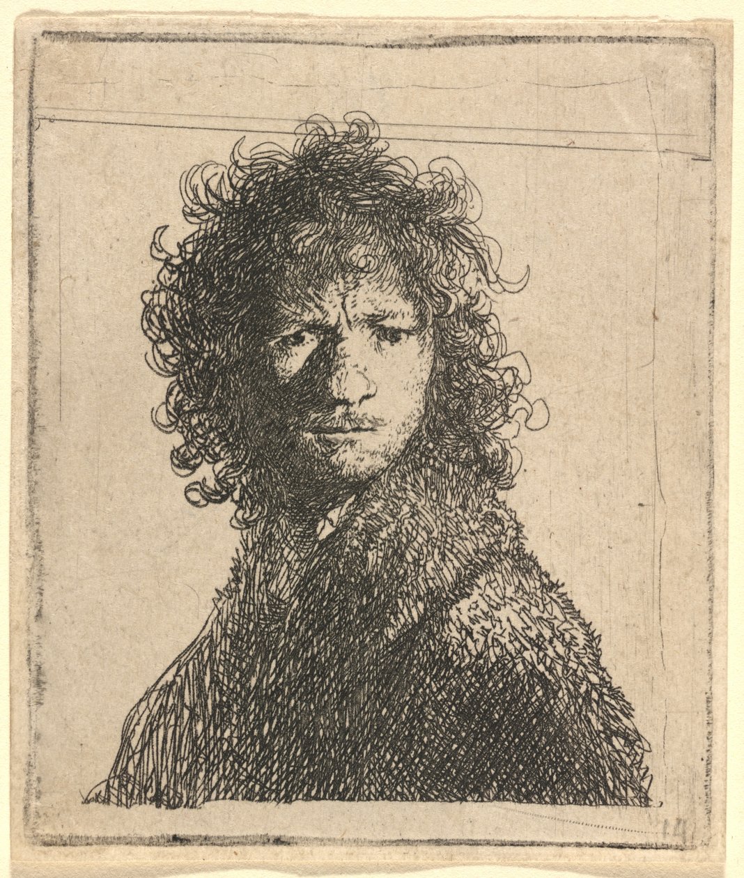 Autoportrét, Zamračený od Rembrandt van Rijn