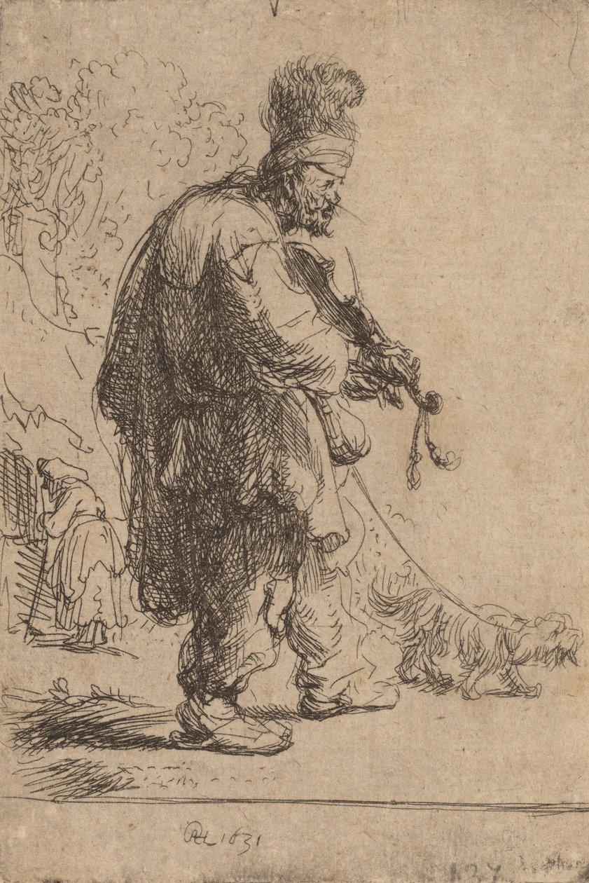 Slepý houslista, 1631. od Rembrandt van Rijn