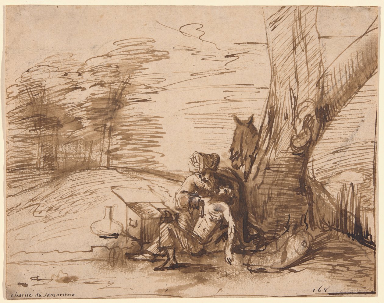 Dobrý Samaritán od Rembrandt van Rijn