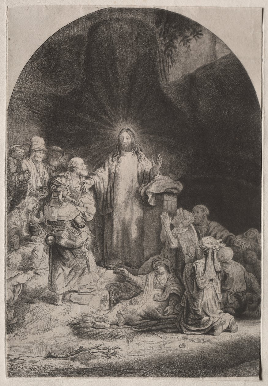Výtisk sto guldenů od Rembrandt van Rijn