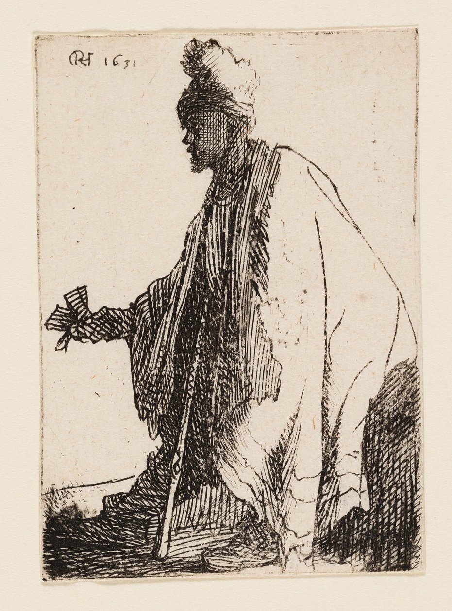 Malomocný ("Lazarus Klep") od Rembrandt van Rijn