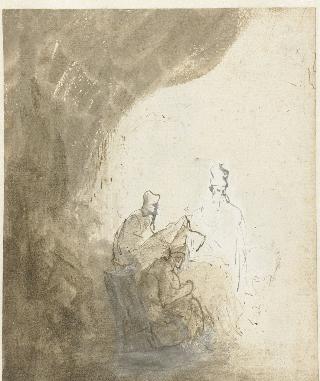 Tři písaři od Rembrandt van Rijn