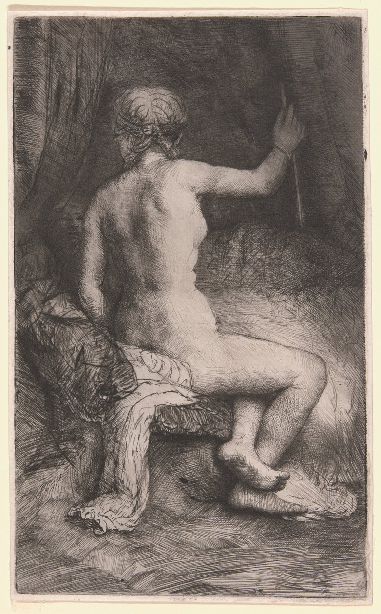 Žena s šípem od Rembrandt van Rijn