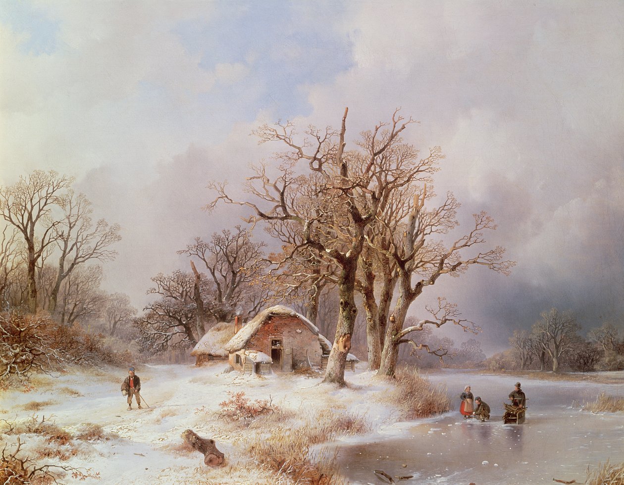 Zimní krajina (ropa) od Remigius Adrianus Haanen