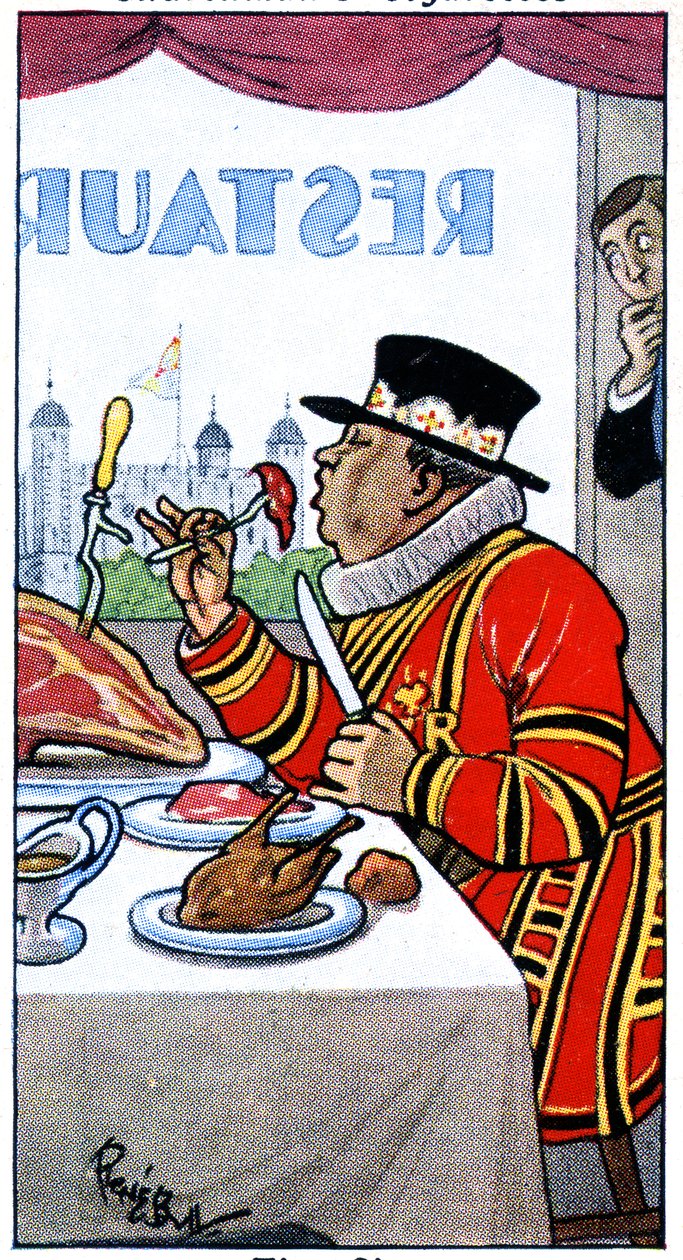 A Beefeater, 1936 od René Bull